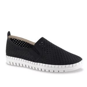 Easy Street Women's Fresh Slip On Sneaker Black size 8.5